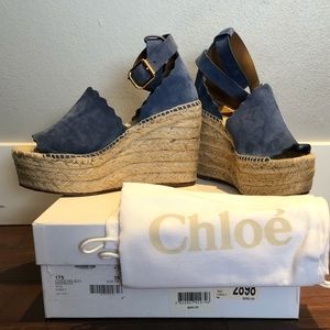 Cloe espadrille suede shoes, sandal